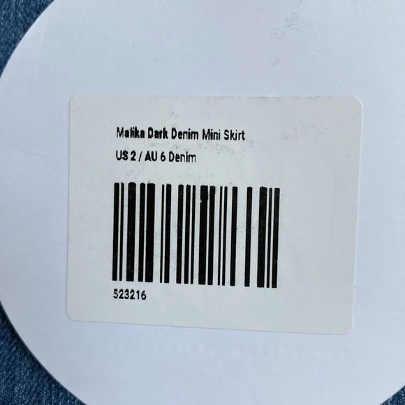 NWT Princess Polly Denim Skirt Size 2 - Picture 6 of 6